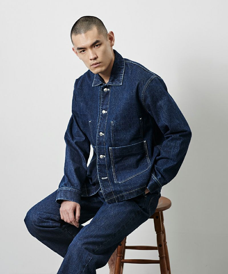 Denim work jacket sale