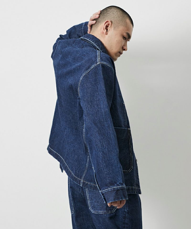 ★送料・関税込★WV PROJECT★Unique denim work jacket★ WV PROJECT】☆男女兼用☆UNIQUE DENIM WORK JACKET ジャケット