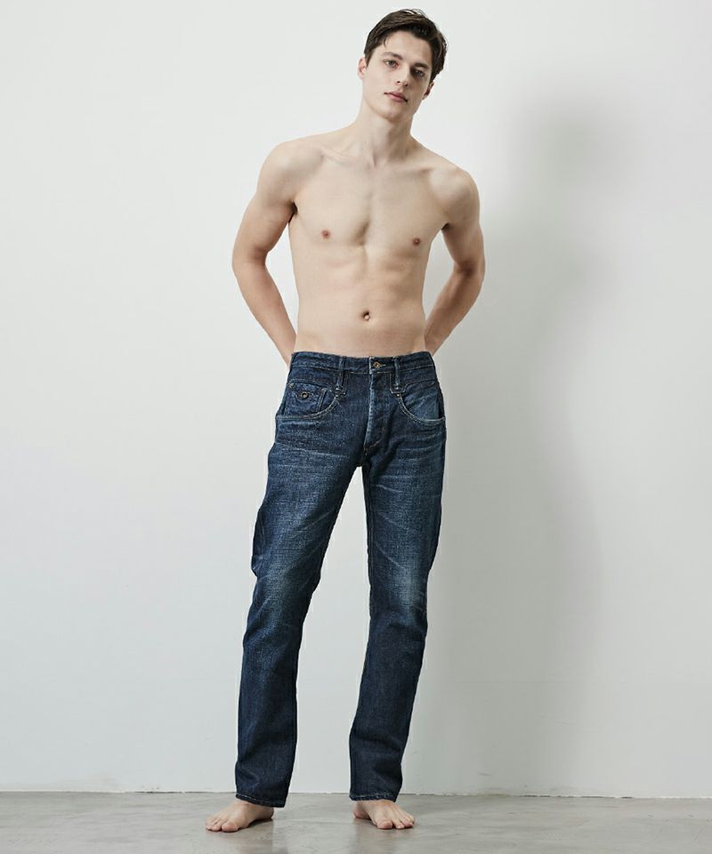 CROSS BACK TAPERED PANTS | JAPAN DENIM