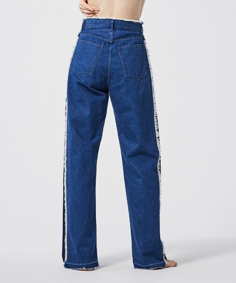 SIDE STRIPE DENIM PANTS | JAPAN DENIM