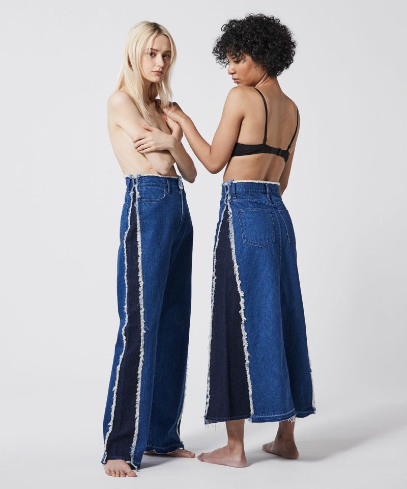 SIDE STRIPE DENIM PANTS | JAPAN DENIM