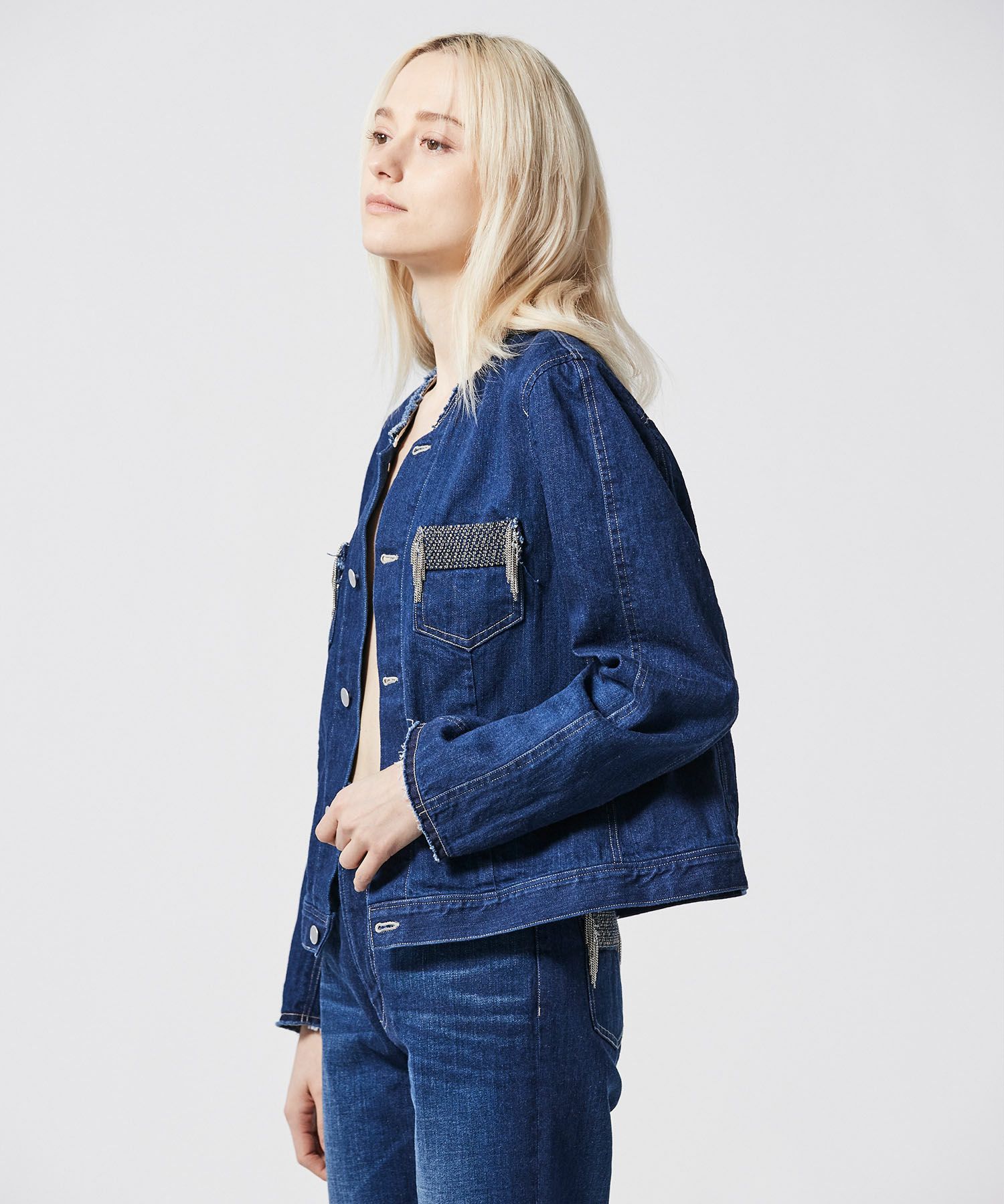 CHAIN POCKET DENIM JACKET | JAPAN DENIM
