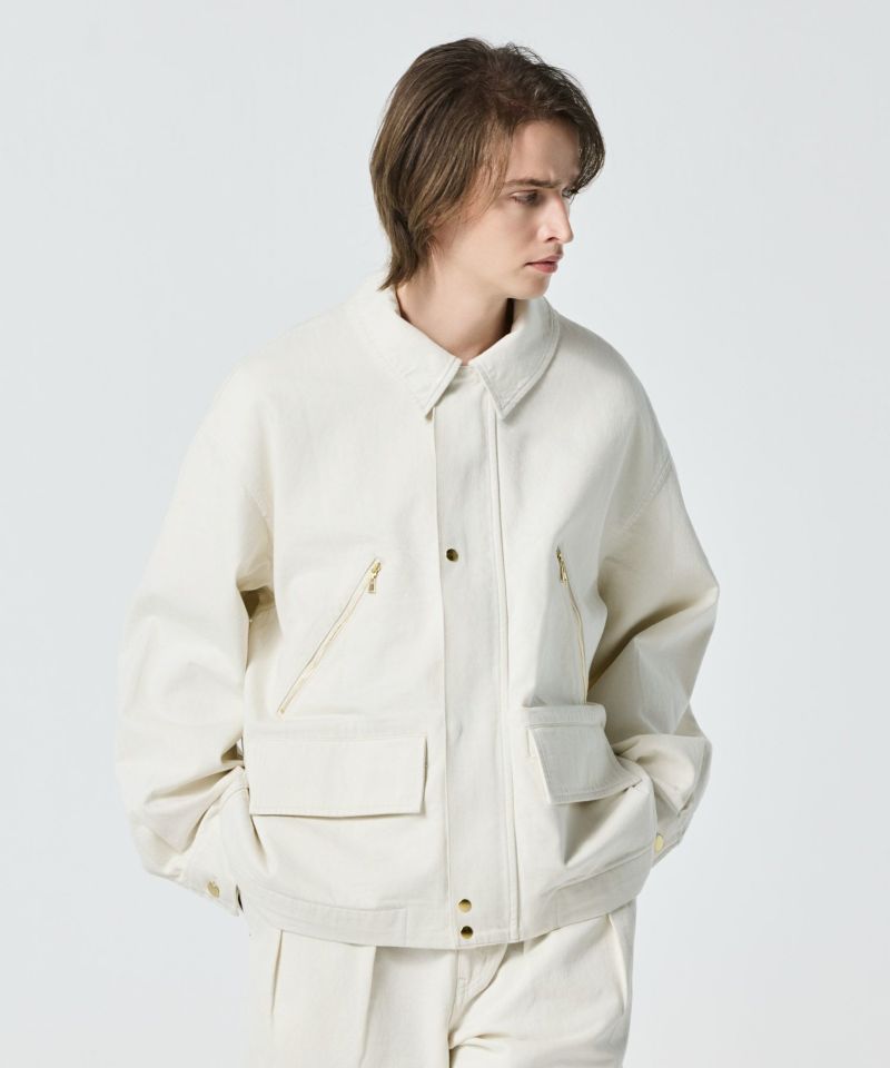 DOUBLE POCKET ZIP UP JACKET | JAPAN DENIM